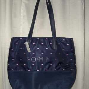 TOMMY HILFIGER Navy Blue Tote LARGE SHOULDER BAG